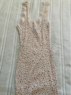 Woman’s flower dress