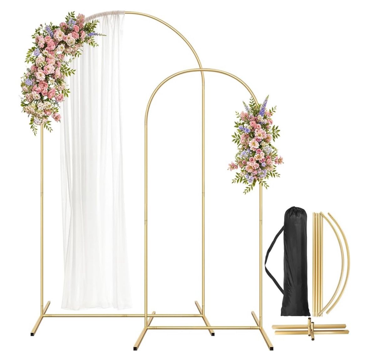 Metal Arch Backdrop Stand Set of 2