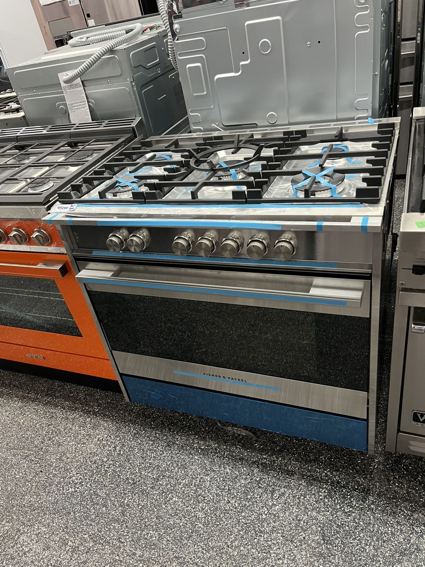 Stainless Steel Fisher & Paykel Range Stove 36” Gas