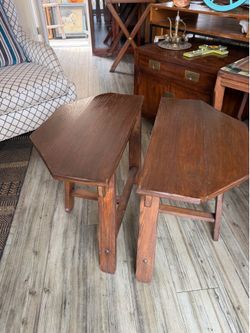 Unique, Vintage, wood side tables  End tables