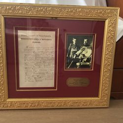 Fotografías Y Carta Auténtica De Nicholas II