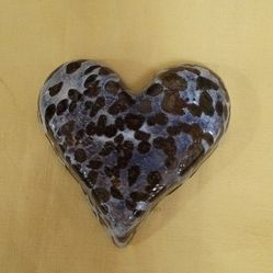 Heart. Paperweight Hand Blown Perfect Condition 