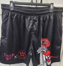 NWT Special edition Toronto Raptors We Them Ones Runs x CrispyNYC! Only 50 pairs were made!

Heavyweight mesh. Deep pockets  Drawstrings 

Pick up