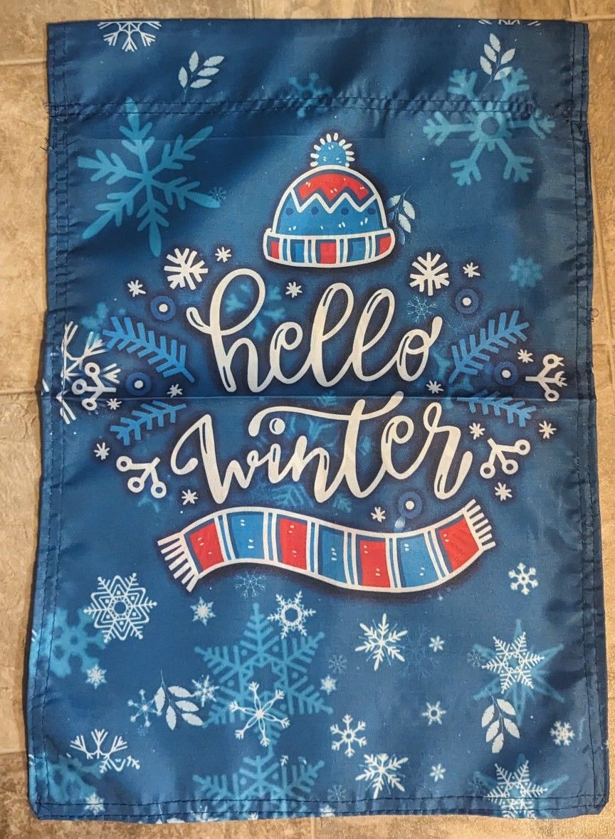 NEW Winter Garden Flag 12x18 Inches