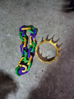 Mardi Gras Beads and Crown