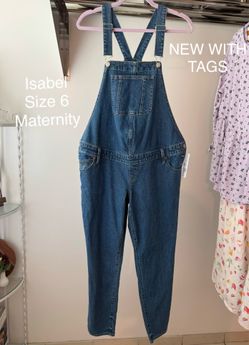 Isabel NEW WITH TAGS Maternity Overalls Size 6 Womens