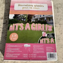 Preowned it’s a girl yard sign used once
