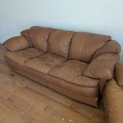 Free Brown Leather Couch