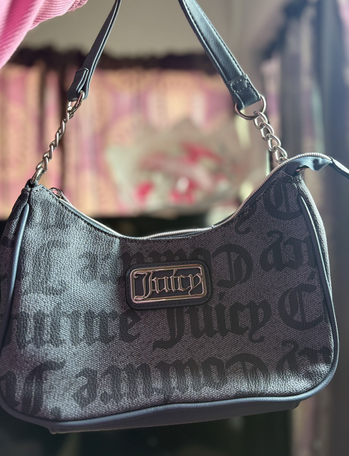 Blue Leather Juicy Couture Shoulder Bag