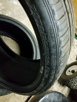 Two new tires 270/30/zr20 tires off Mustang