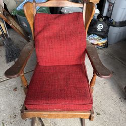  Freeeee Vintage Danish Rocking Chair Cushions Horse Hair
