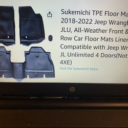 Jeep Wrangler Floor Mats 2018-2022