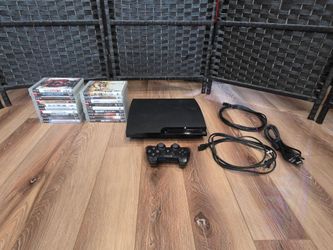 PS3 slim and assorted games