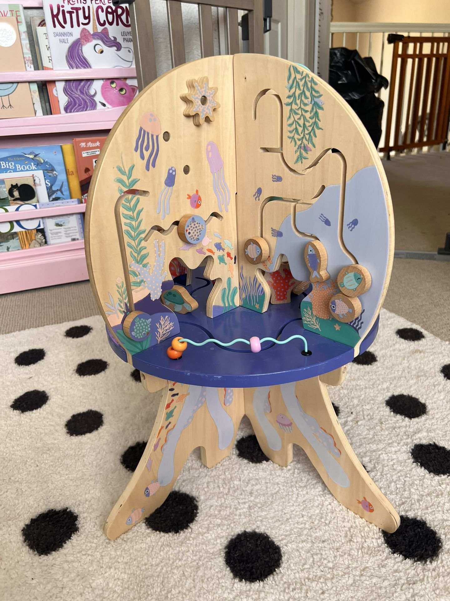 Wooden Toddler Activity Center