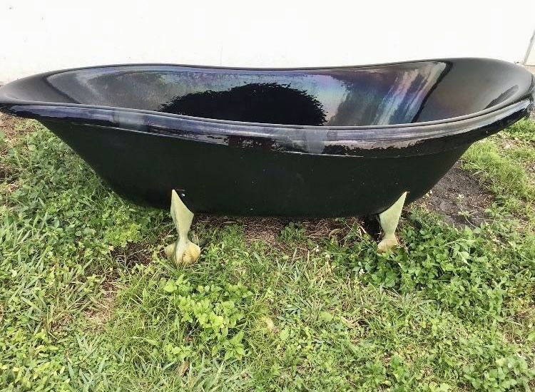 Birthday bash stainless steel clawfoot bathtub
