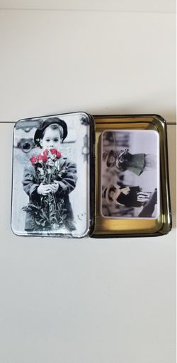 Kim Anderson Collect. Tin Can/Magnet Can: 3.5"×5" Mag :2.5"×3.5"