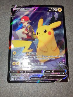 Pikachu V tg16/tg30 Pokémon card