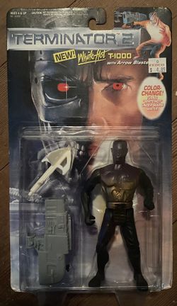 Kenner 1991 The Terminator 2 Future War White Hot T-1000 w/ Arrow Blaster NEW!! MOC