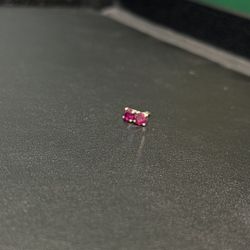Red Ruby Studs