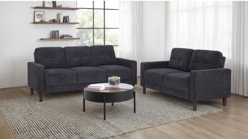 New Sofa And Loveseat Steel Grey Both On Sale Now Don't Miss