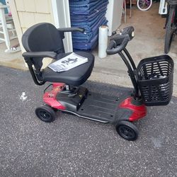 Motorized. Scooter With Basket