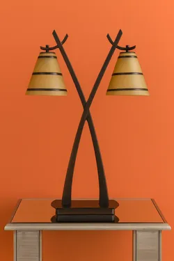 Modern wooden table lamp