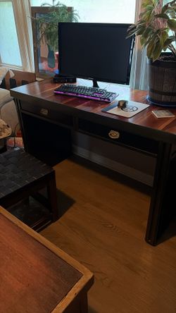 Solid wood desk