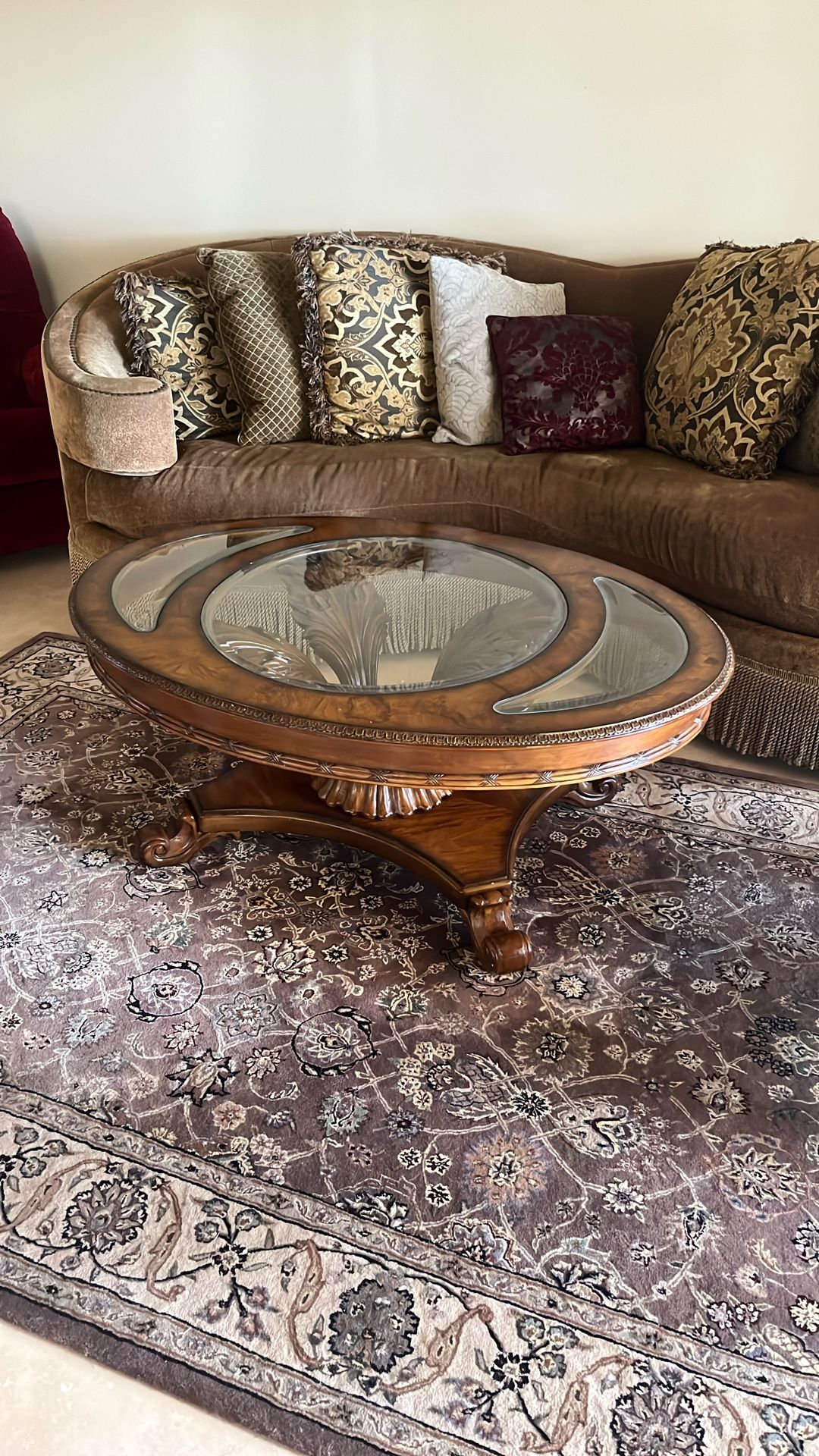 Wood And Glass Coffee Table