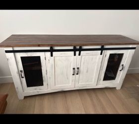 🏡 Rustic Farmhouse TV Stand / Buffet Cabinet – $250 OBO