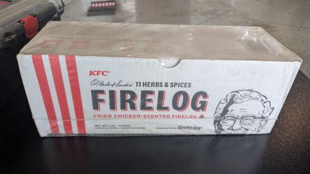 KFC 11 Herbs & Spices" Fried Chicken-Scented Firelog