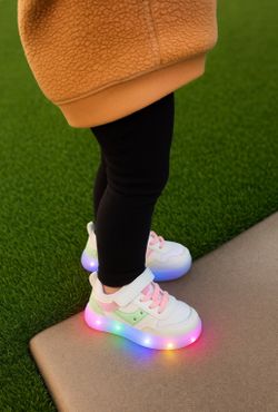 Girls light up toddler shoes- new