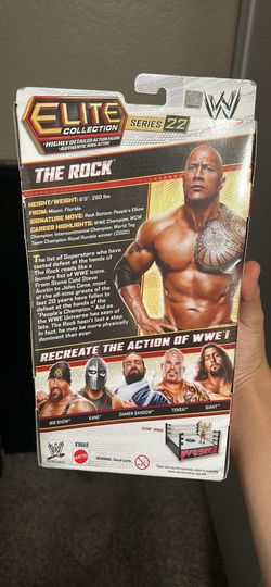 Mattel WWE Elite Collection Series 22 "The Rock" Action Figure