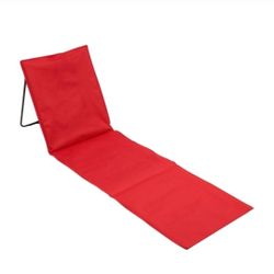 New! Red Portable Beach Lounge Exercise Mat 