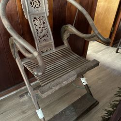 Rare custom antique Chinese folding host chair