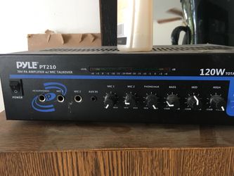Pyle receiver and caraoque 120 wats
