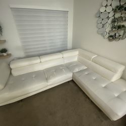 White Couch. Living Room Couch. White Sofa