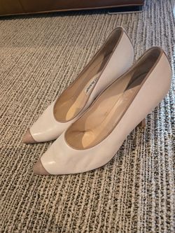 manolo blahnik 2-tone pumps, size 40