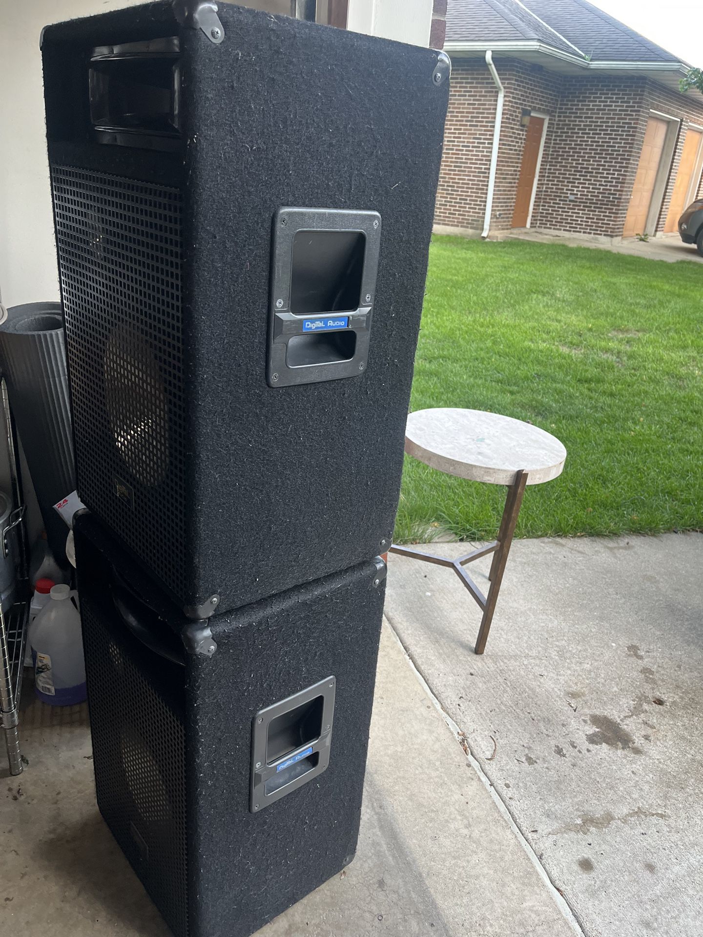 pair of digital audio speakers