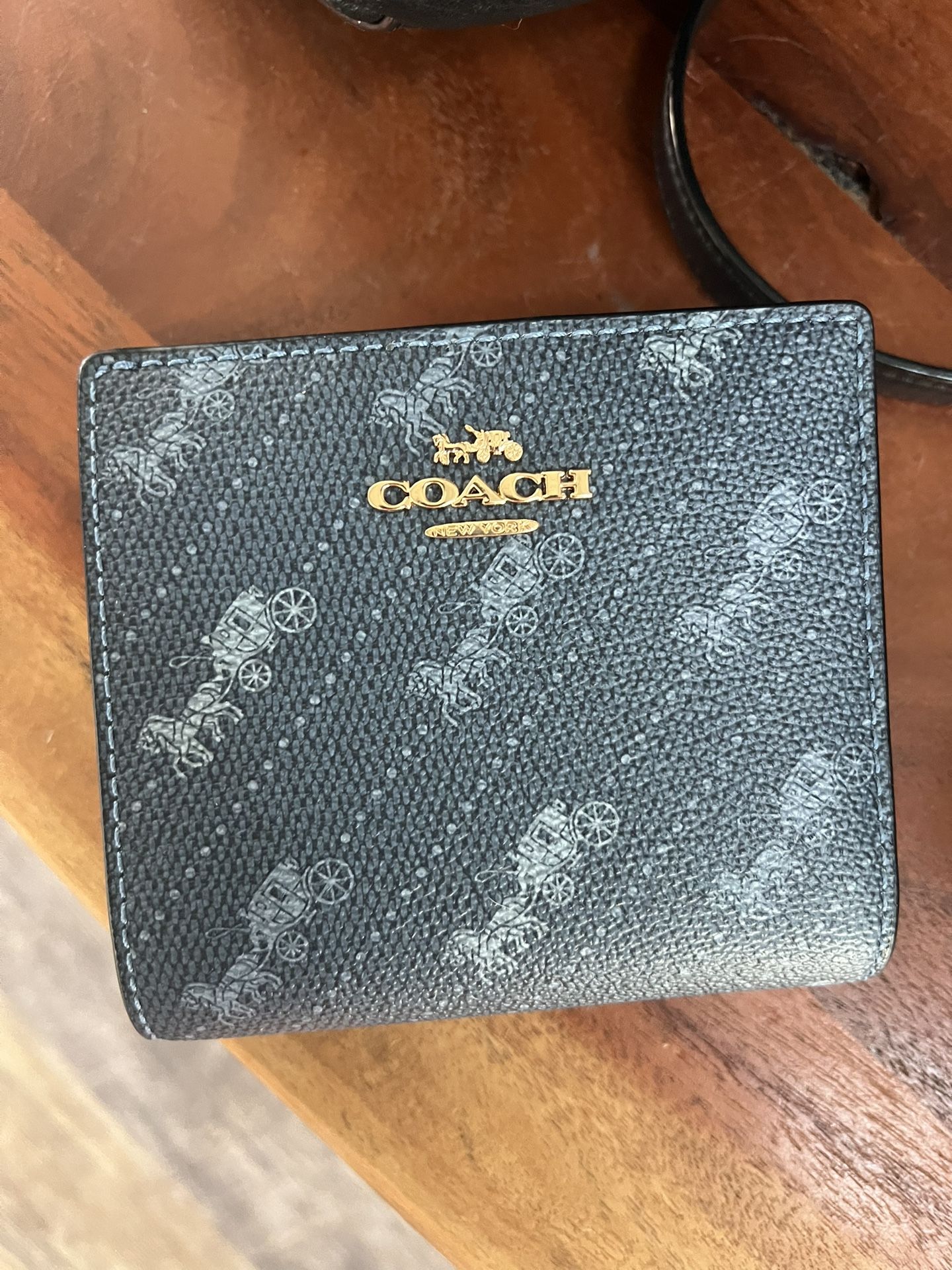 Coach Blue Small Wallet