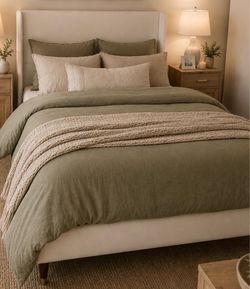 Queen bed frame with matress
