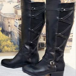 EUC Sz 6 Adrienne Vitadini Knee High Boots