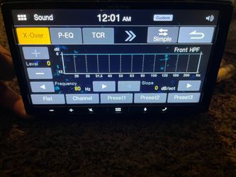 Alpine double din touchscreen radio - $175