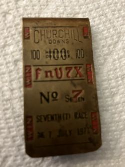Lucky 7 Churchill Downs Money Clip