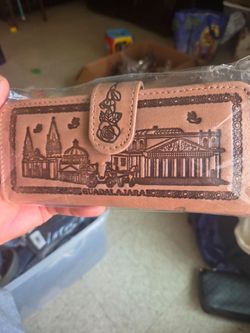 Vintage Guadalajara Mexico Tooled 100% Leather Boho Handcrafted Wallet
