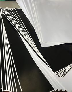 Vinyl adhesive 40 sheets black and white