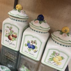 Villeroy And Boch French Garden Canisters