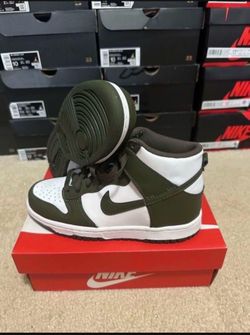 Nike Dunk High Retro Cargo Khaki DB2179-105 Size 5Y / 6.5 Womens Brand New