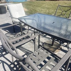 Table Patio Set for 6 People 