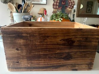 Rustic Wooden Storage Crate Box