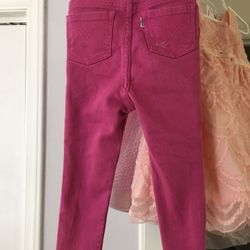 Toddler Girl Levi’s Supper Skinny Pink Jeans. Size 24m